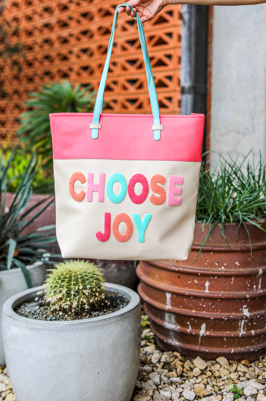 Laptop Tote- Choose Joy