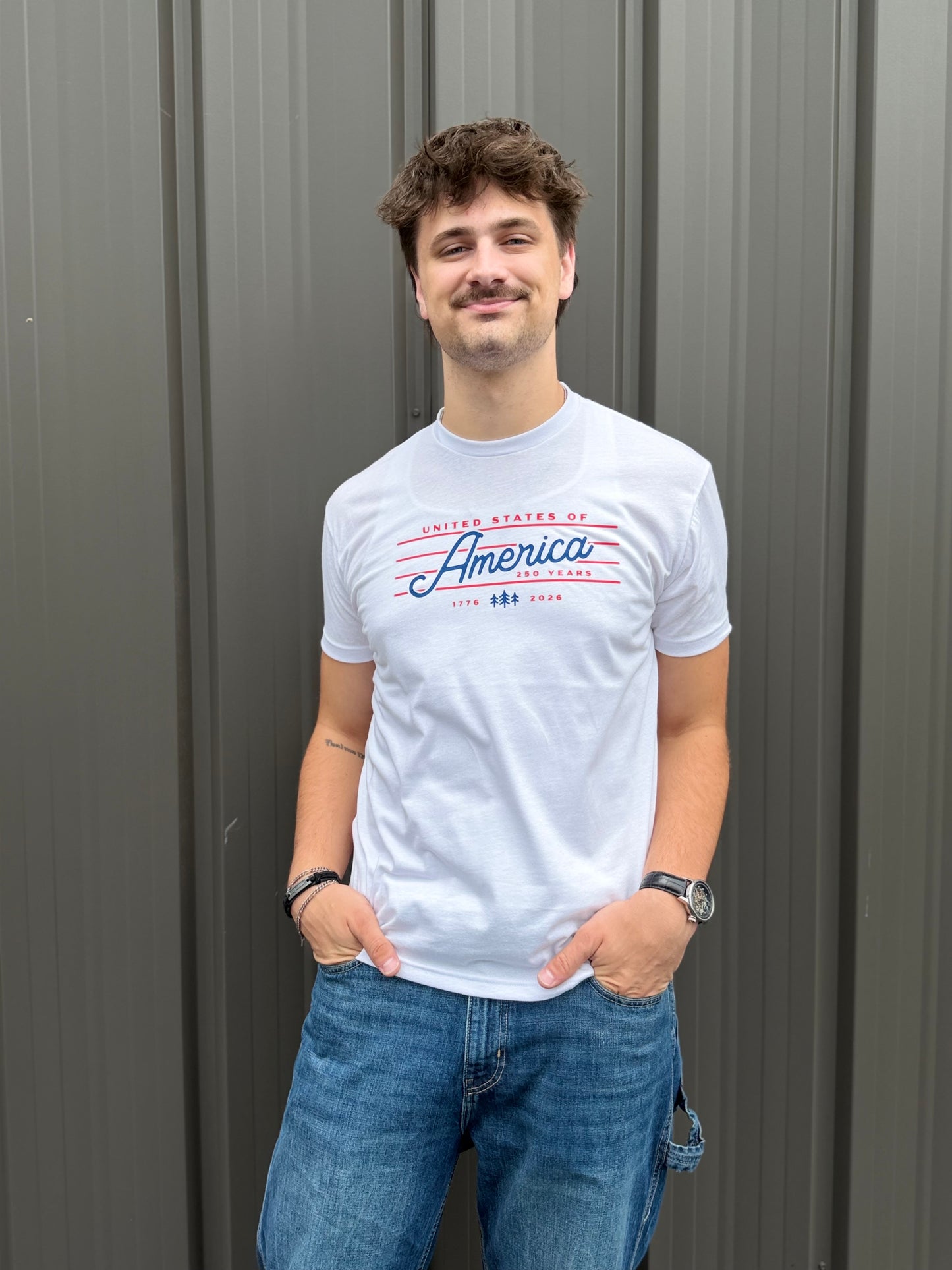 America 250 CloudFit Tee: White