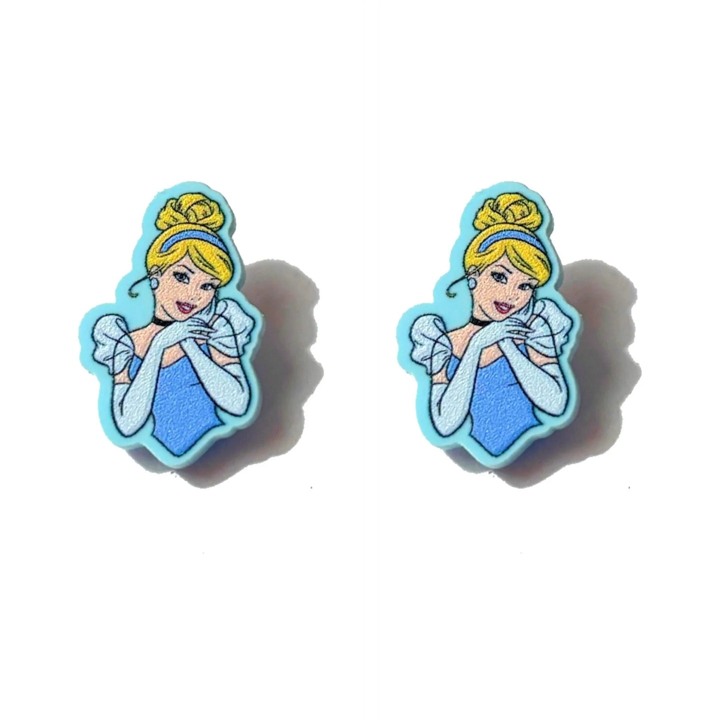 Glass Slipper Princess Stud Earrings