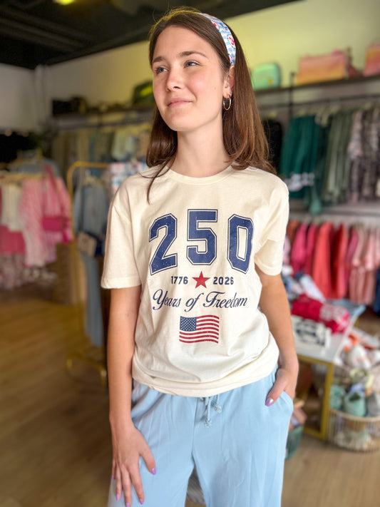 250 Years Of Freedom - S/S Crew (Cream)