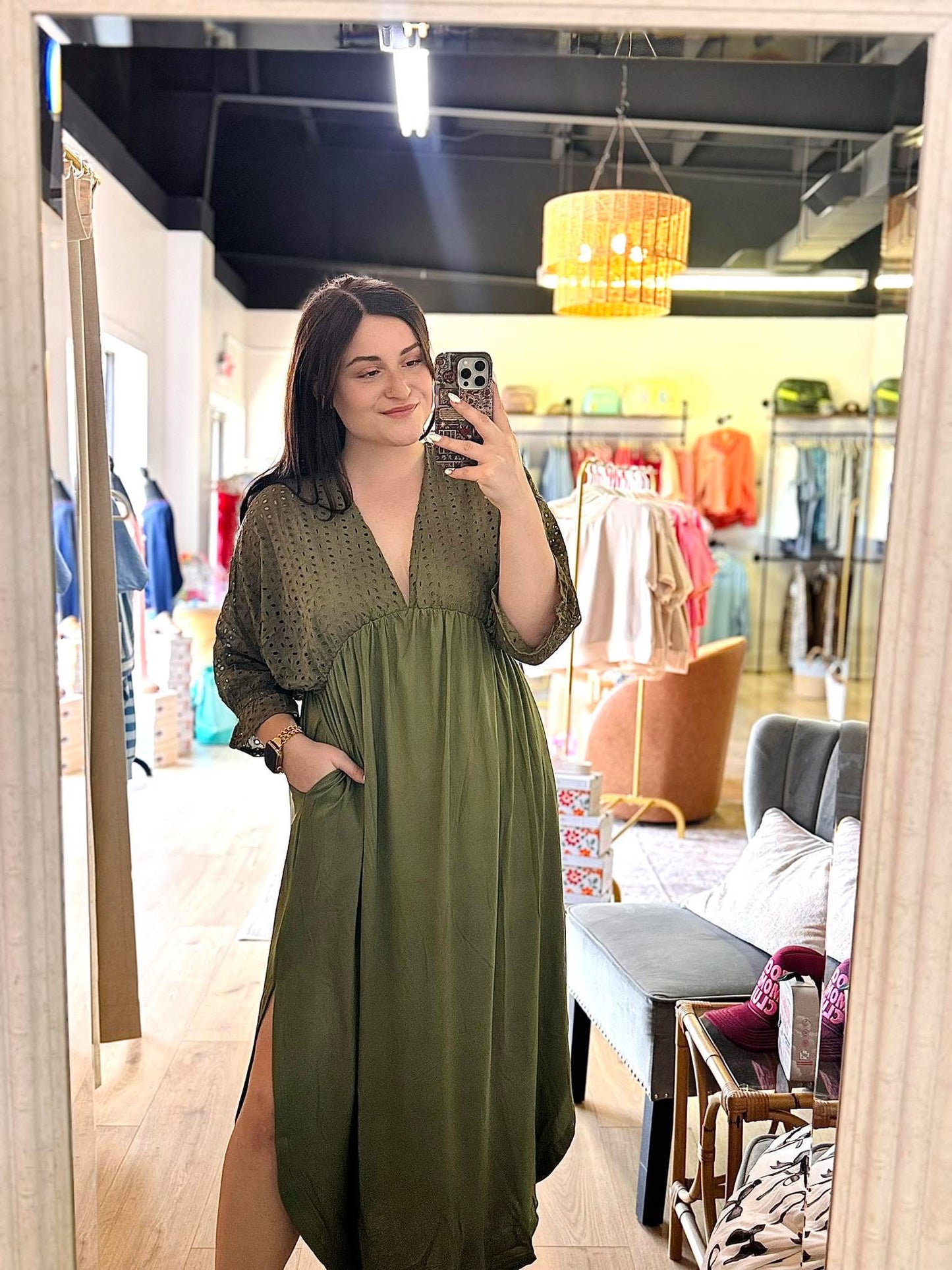 Danielle Springtime Dress : Sage