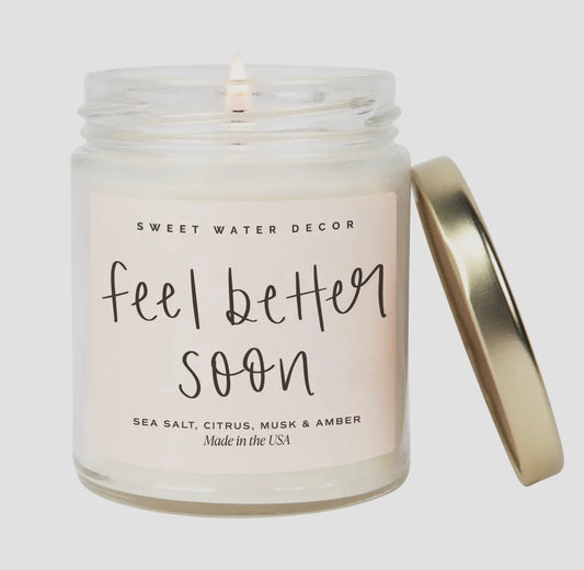 Feel Better Soon 9 oz Soy Candle - Home Decor & Gifts