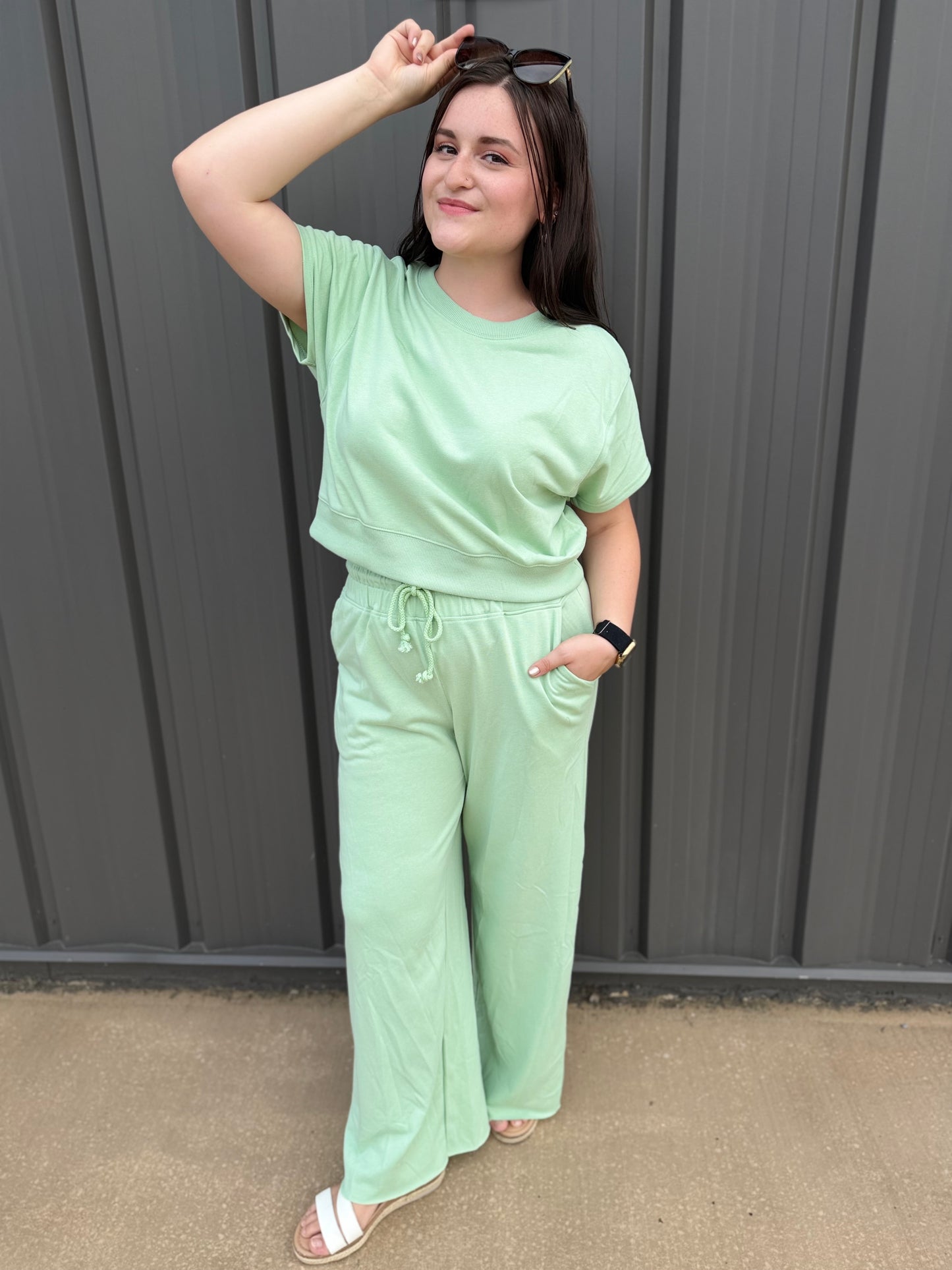 Around Town Comfort 2pc Set | Mint Green