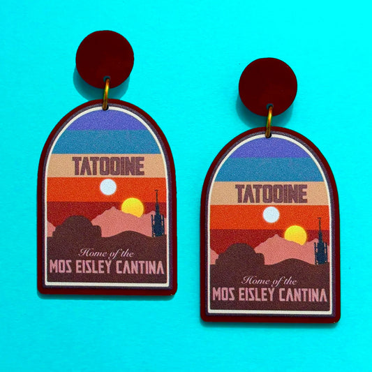 Desert Planet Drop Earrings