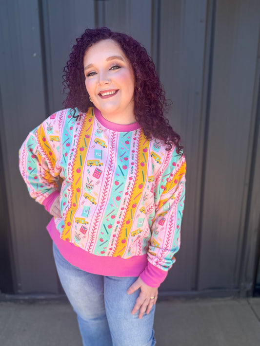 Teaching is Sweet Crew Sweatshirt