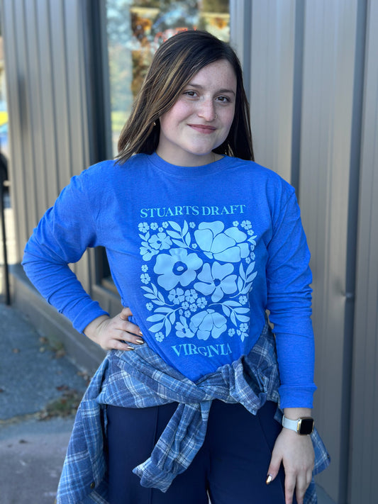 Stuarts Draft VA Graphic Tee - Blue LS