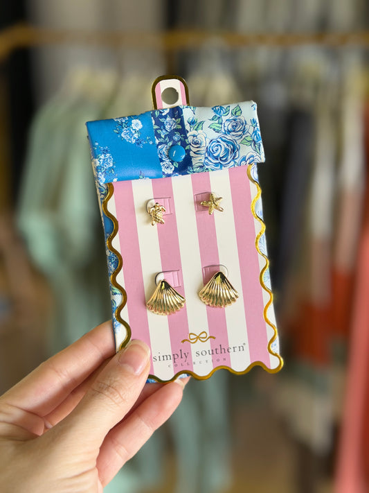 Simply Southern Earring Set - Shell