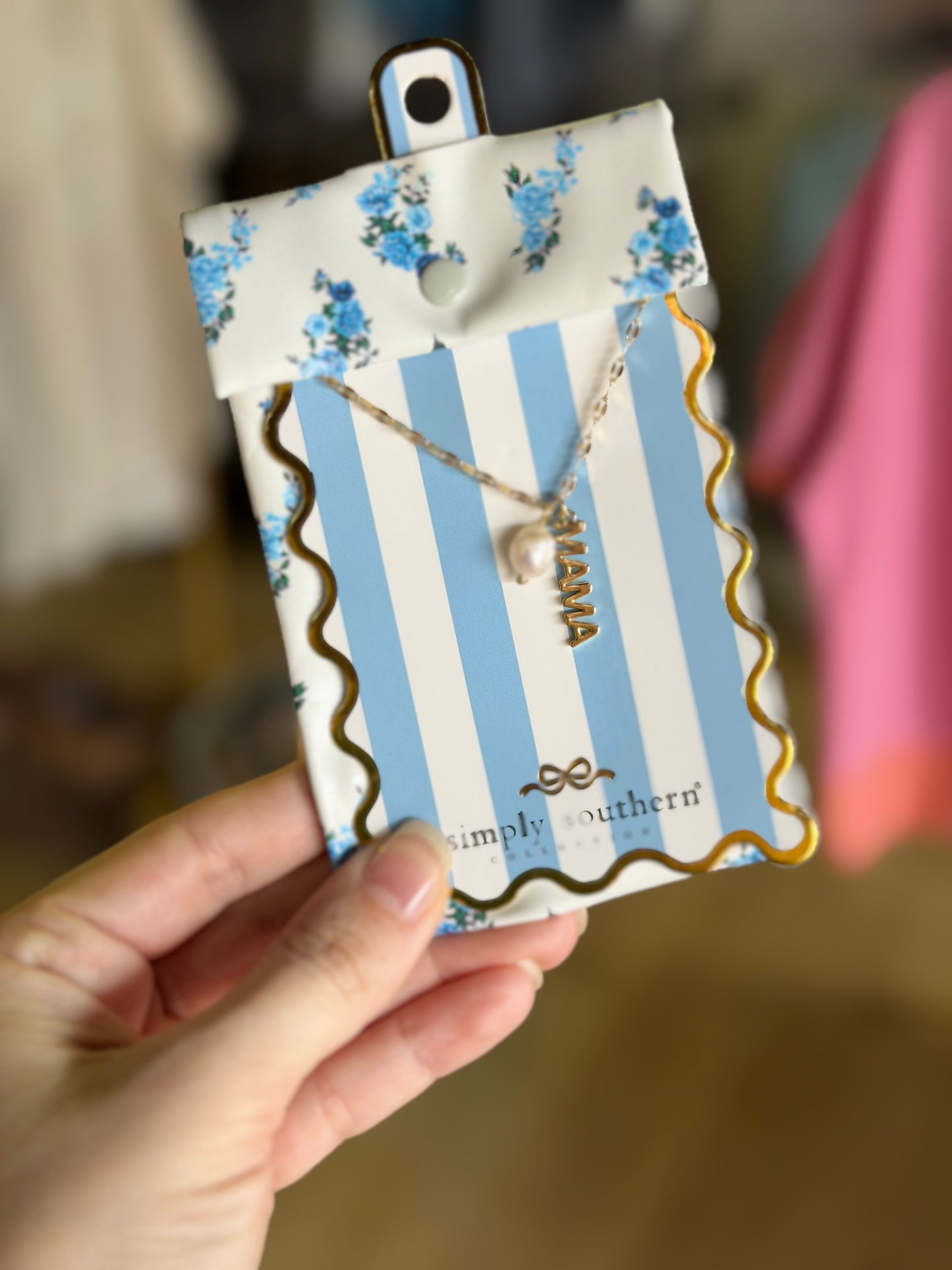 Simply Southern Mom Necklace Series - Mama Pearl