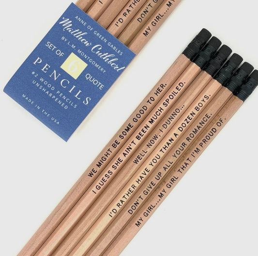 Anne of Green Gables Quote Pencils