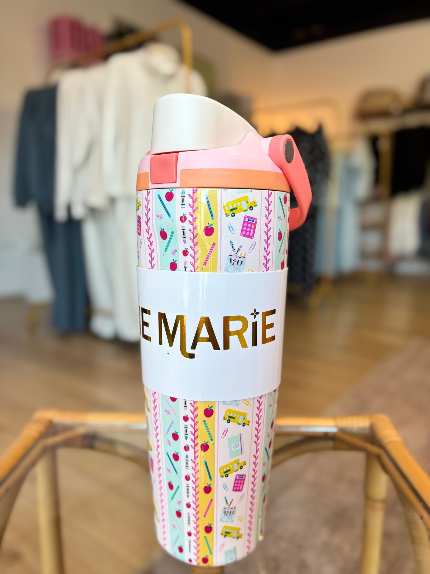 Teaching is Sweet 30 Oz. Water Bottle w/ Bucket Handle