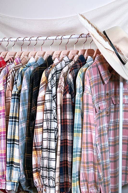 Flannel Plaid Shacket - Maplewood