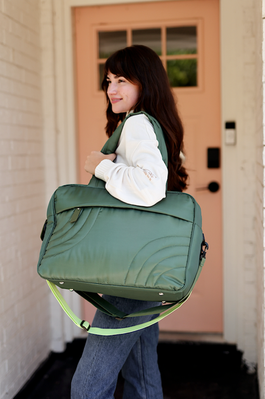 Modern Puffer Duffle - Dark Olive