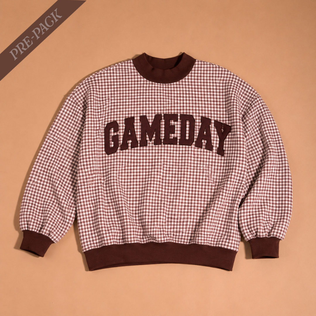 Mockneck Oversized Sweatshirt - Gameday
