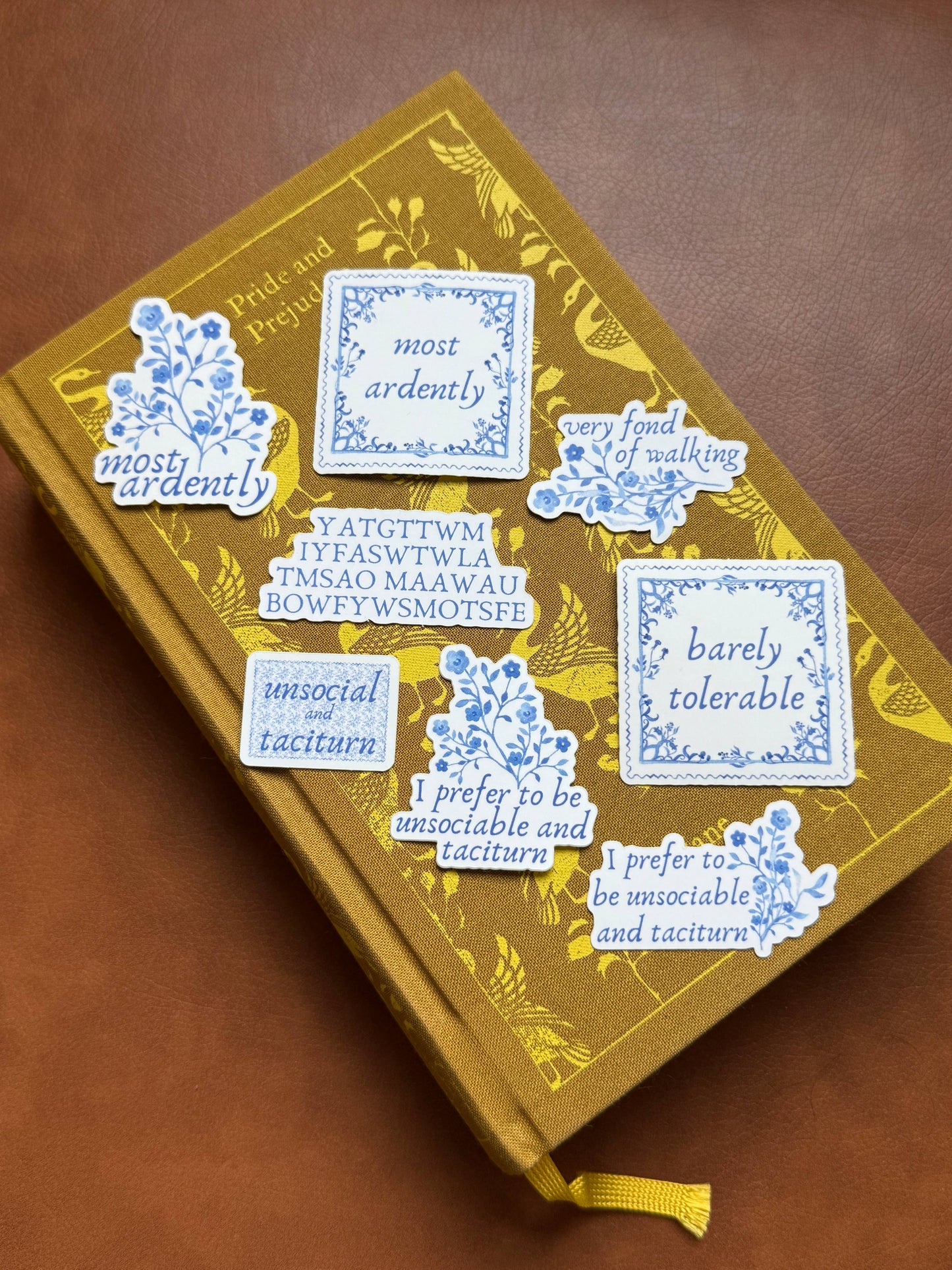 Pride and Prejudice Jane Austen Sticker - Barely Tolerable