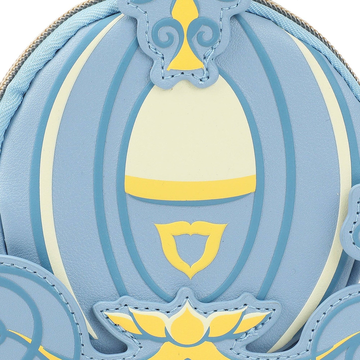 Disney Cinderella Enchanted Carriage Blue 5" Coin Pouch Wristlet Wallets