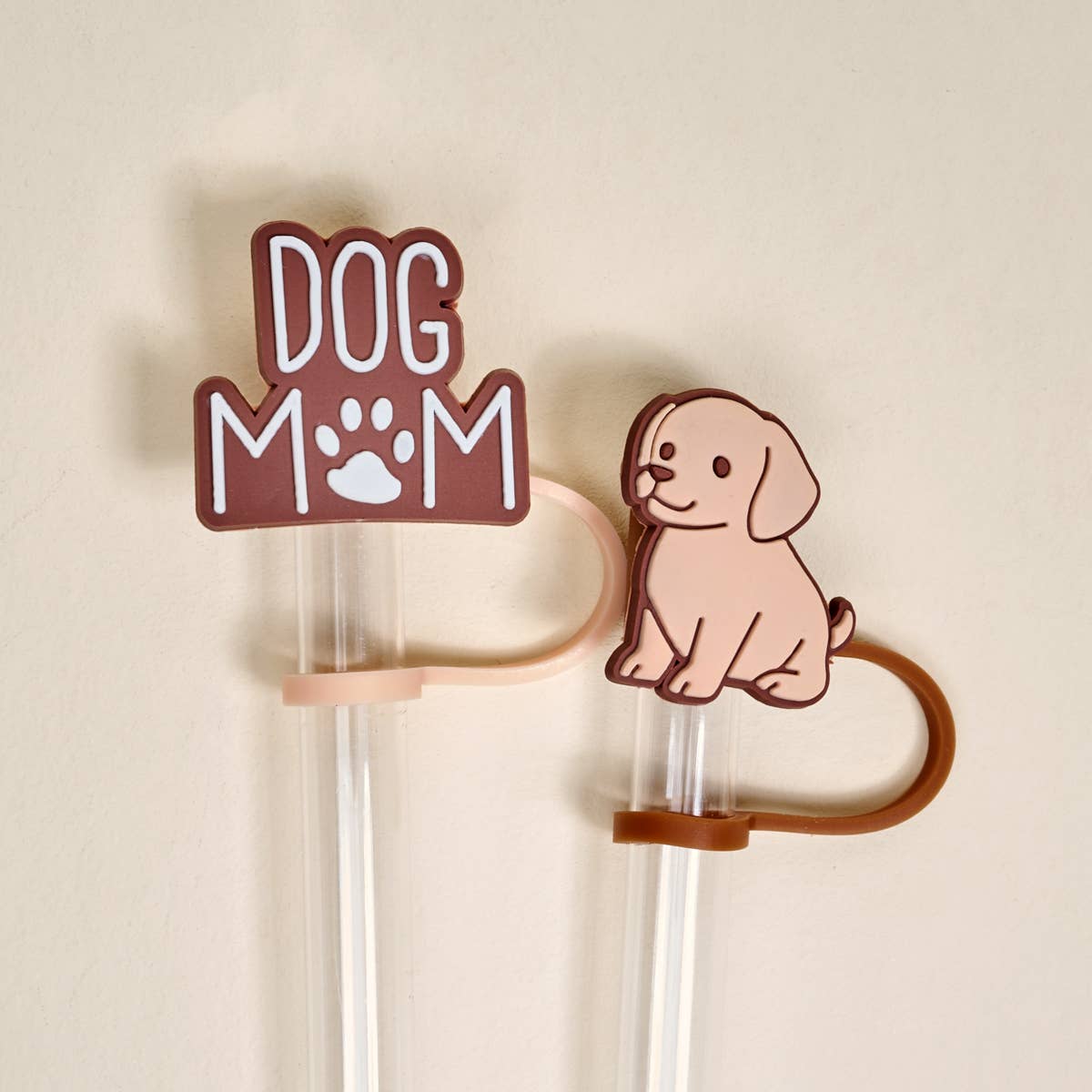 Straw Topper Set–Dog Mom