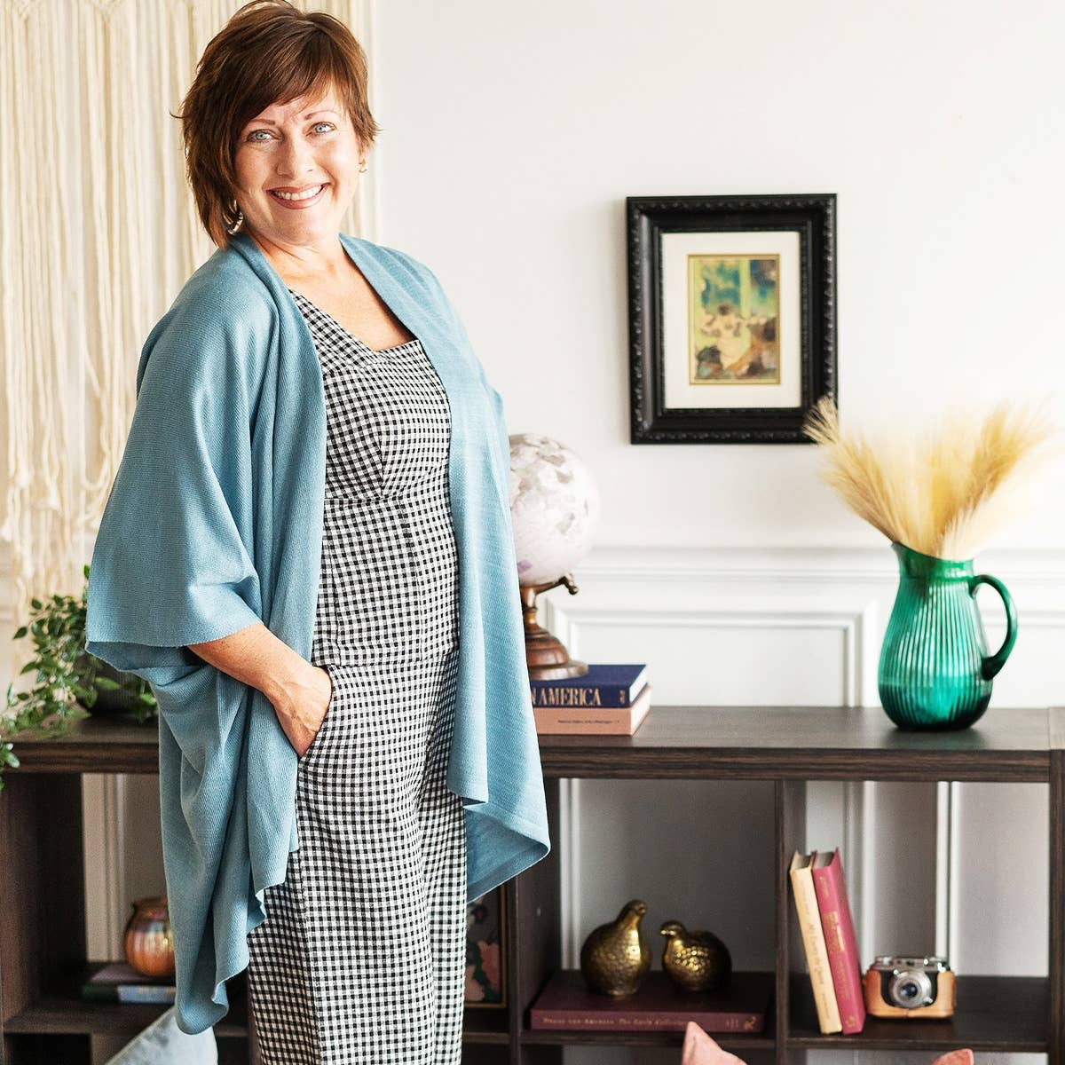Lindsey Cardigan - Dusty Blue
