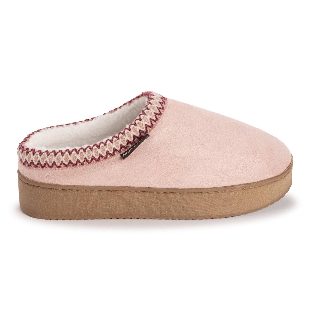 MUK LUKS Women's Cressida Platform Clog Slippers: Pink
