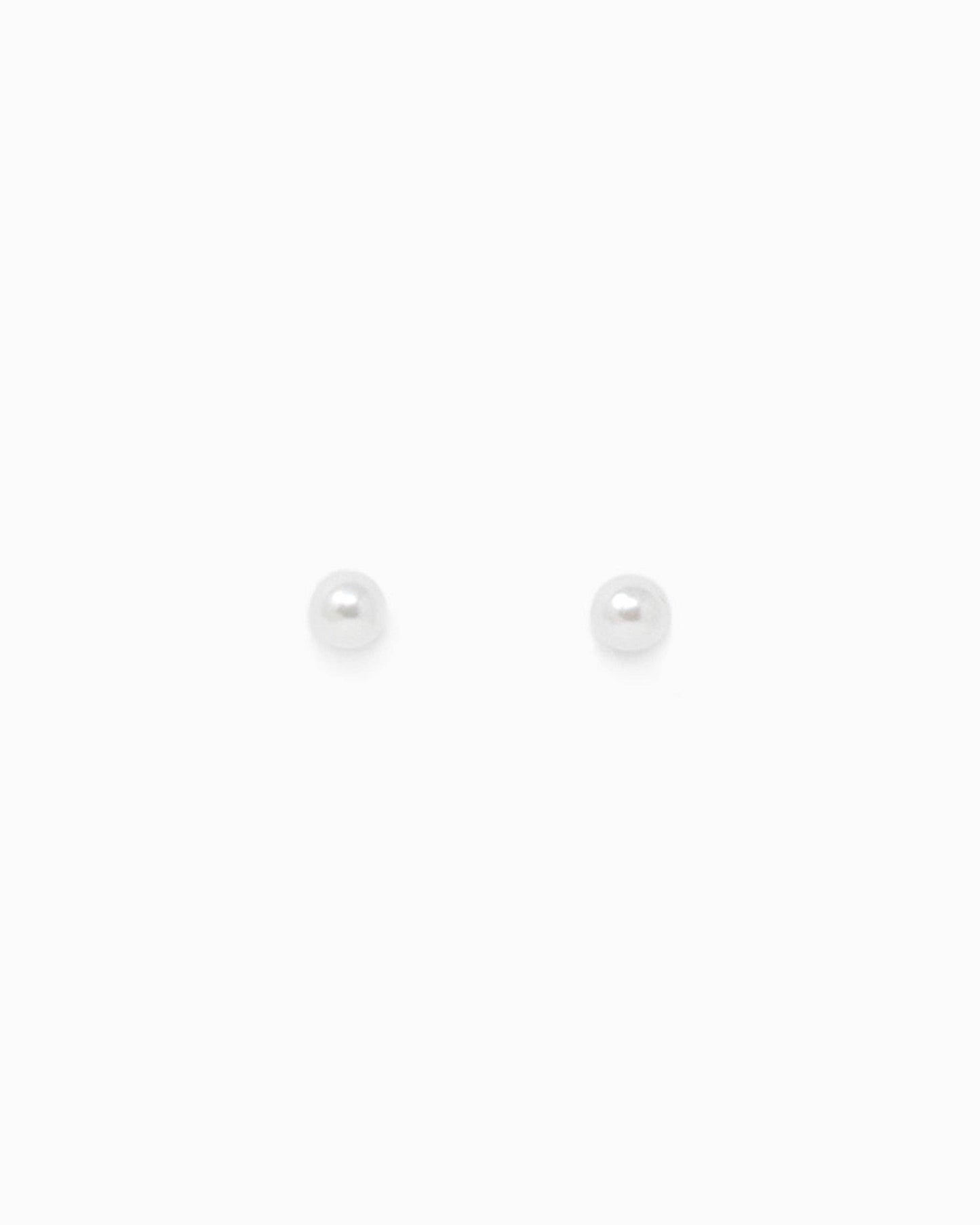 Mother of Pearl Clover Earring Set, Set of 3: White