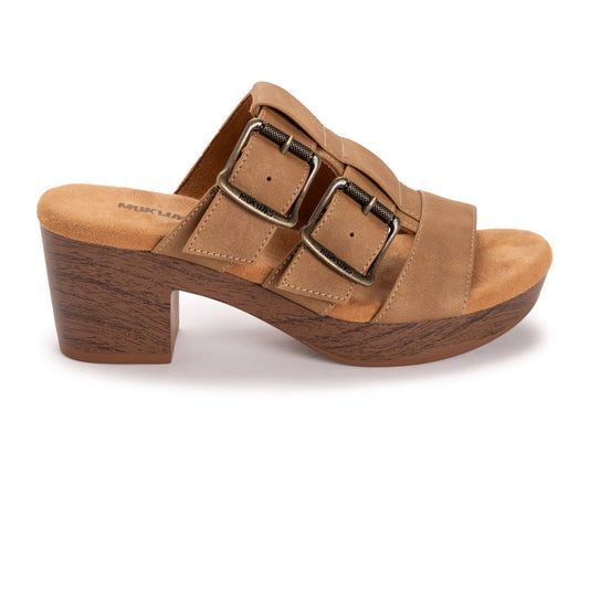 Muk Luks Women's Myra Sandal: Tan