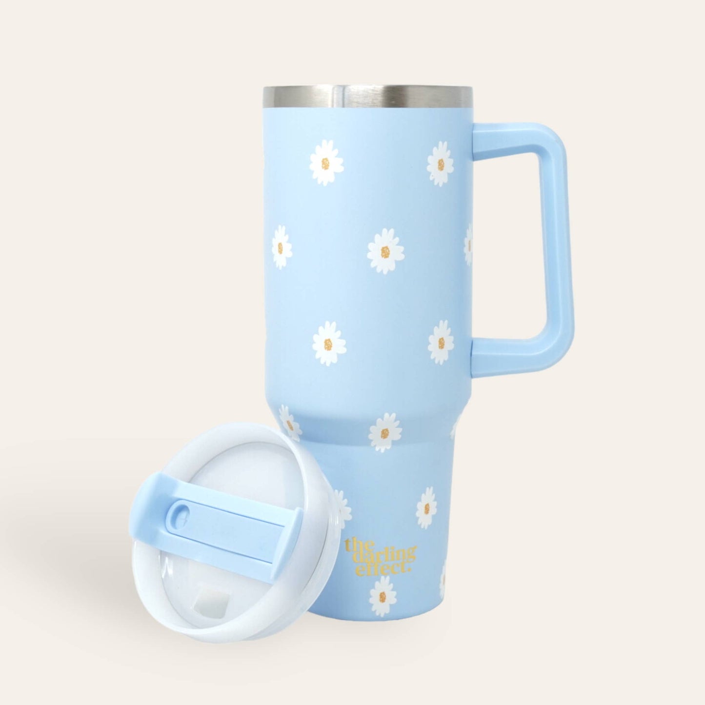 Take Me Everywhere Tumbler - Dancing Daisy Blue • 40oz