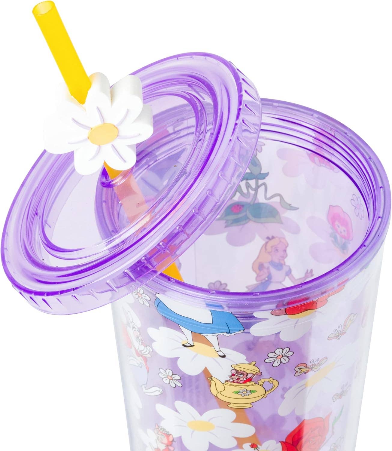 Alice in Wonderland Wild Flower Toss 24oz Plastic Cold Cup