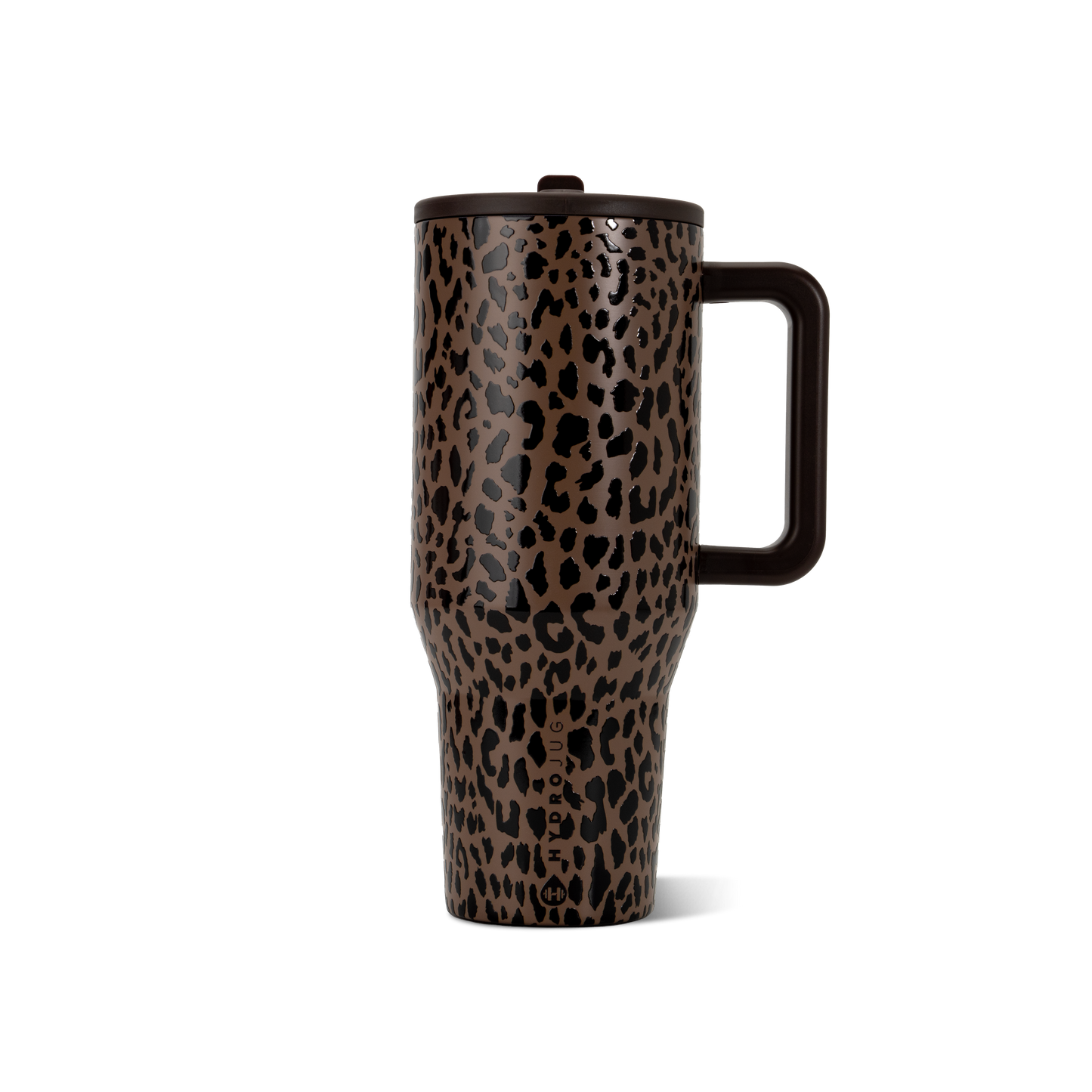 Brown Leopard HydroJug 40 oz Traveler Tumbler