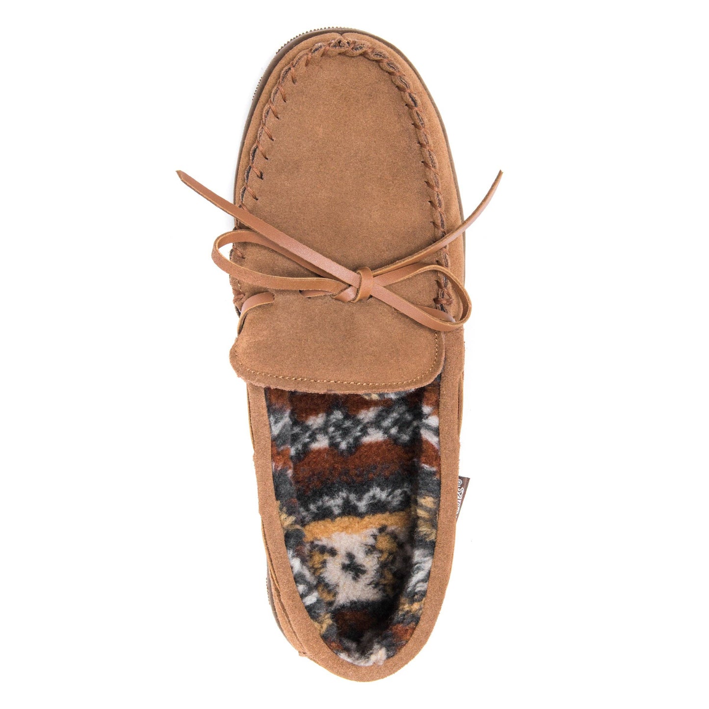 MUK LUKS Men's Paul Suede Moccasin: Tan