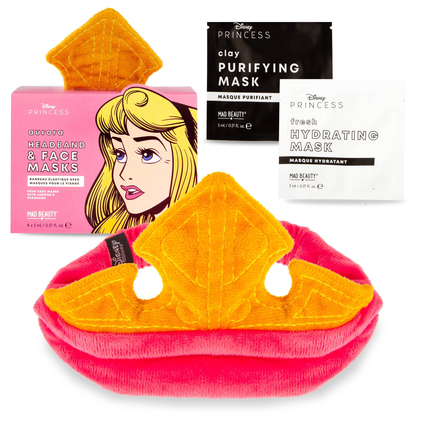 Mad Beauty POP Princess Face Mask & Headband Set Aurora