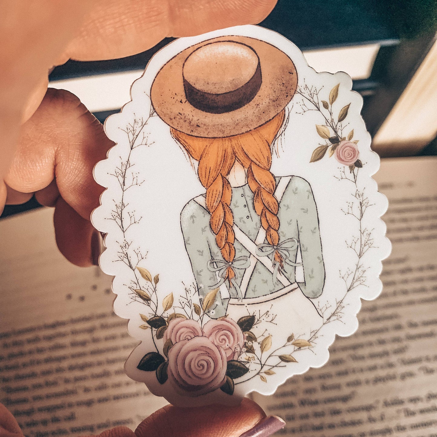 Anne of Green Gables Vinyl Watercolor Sticker