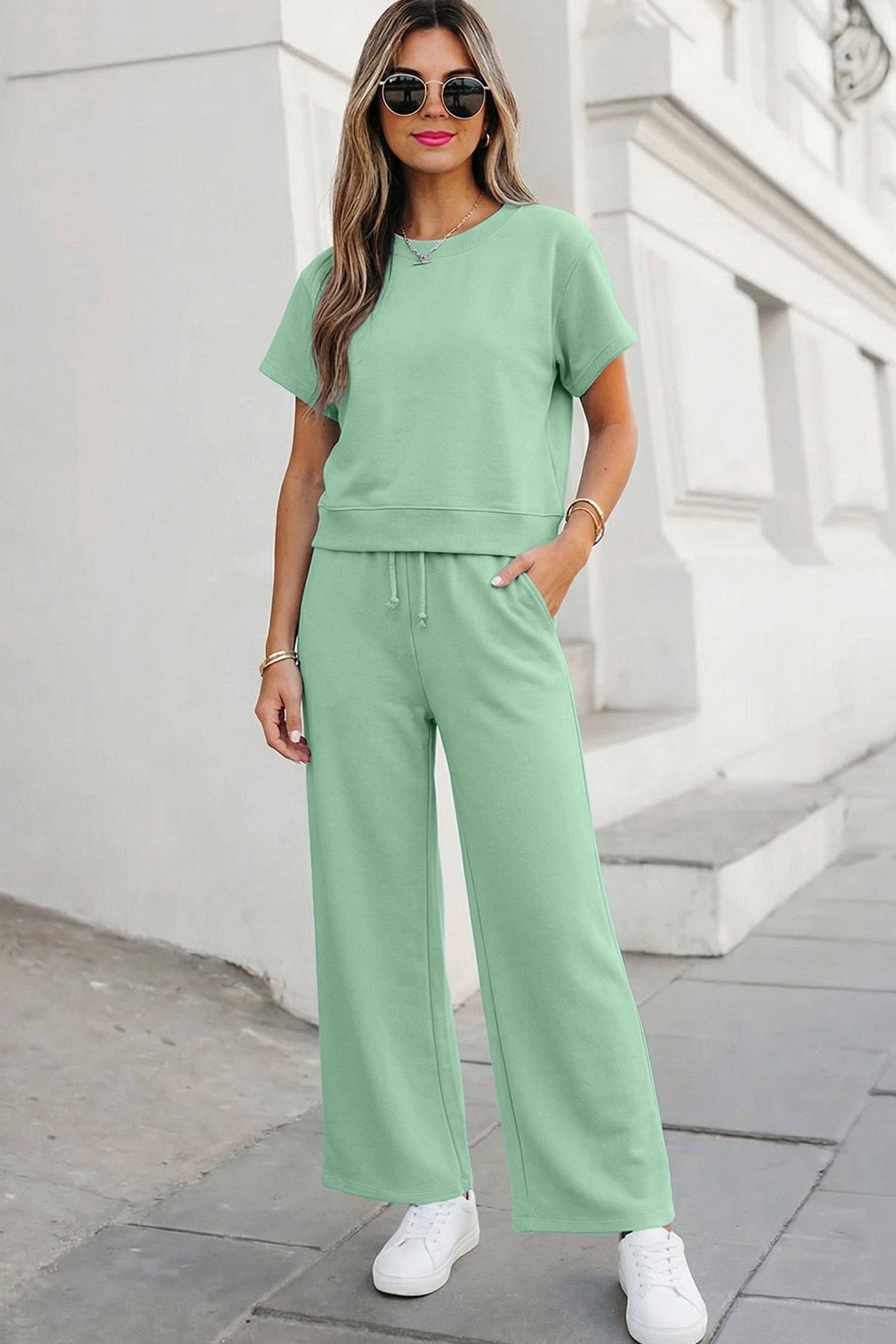 Around Town Comfort 2pc Set | Mint Green