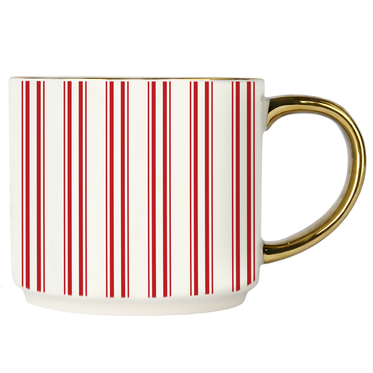 Red Stripe Coffee Mug - Christmas Decor and Gifts