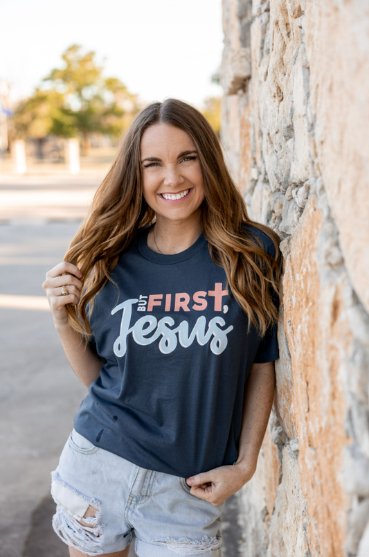 But First, Jesus - Short Sleeve (Indigo)