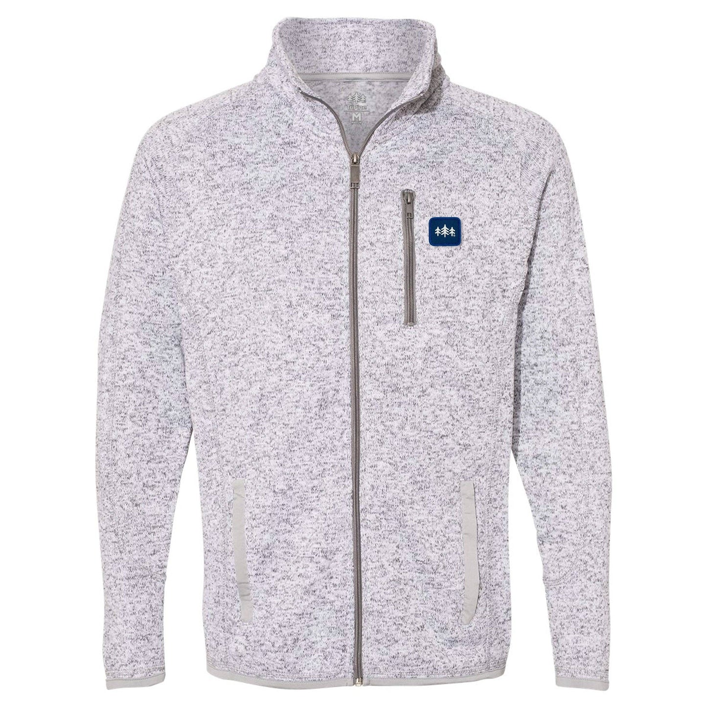 TriPine Sweater Knit Jacket: Aspen Heather