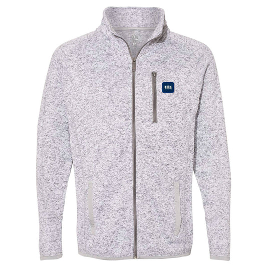 TriPine Sweater Knit Jacket: Aspen Heather