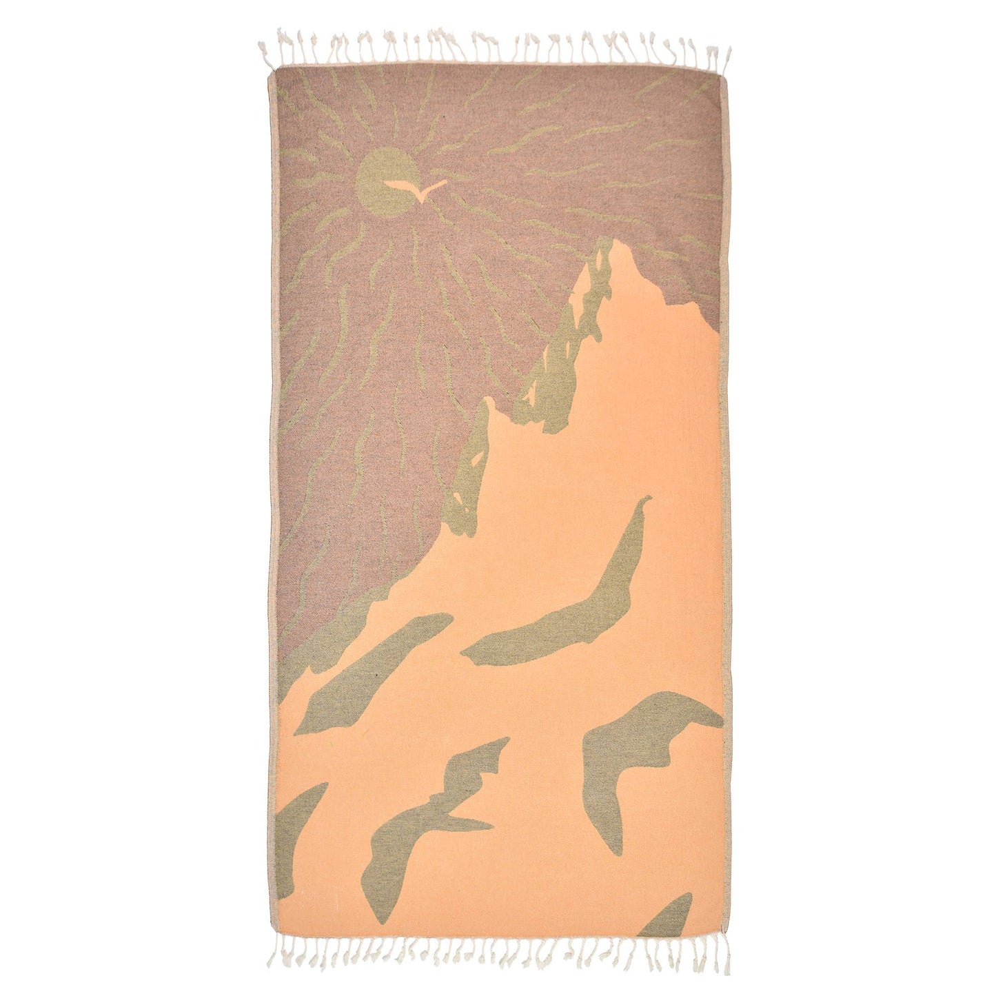 Sunny Utah Peshtemal Pure Cotton Beach Towel