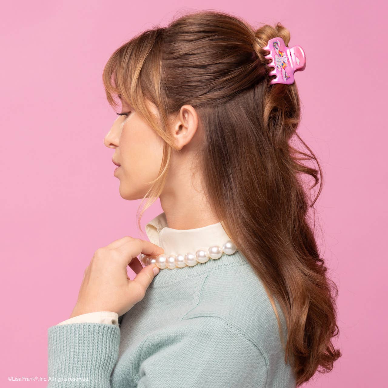 Lisa Frank x Kitsch Cloud Clip in Angel Kitty™