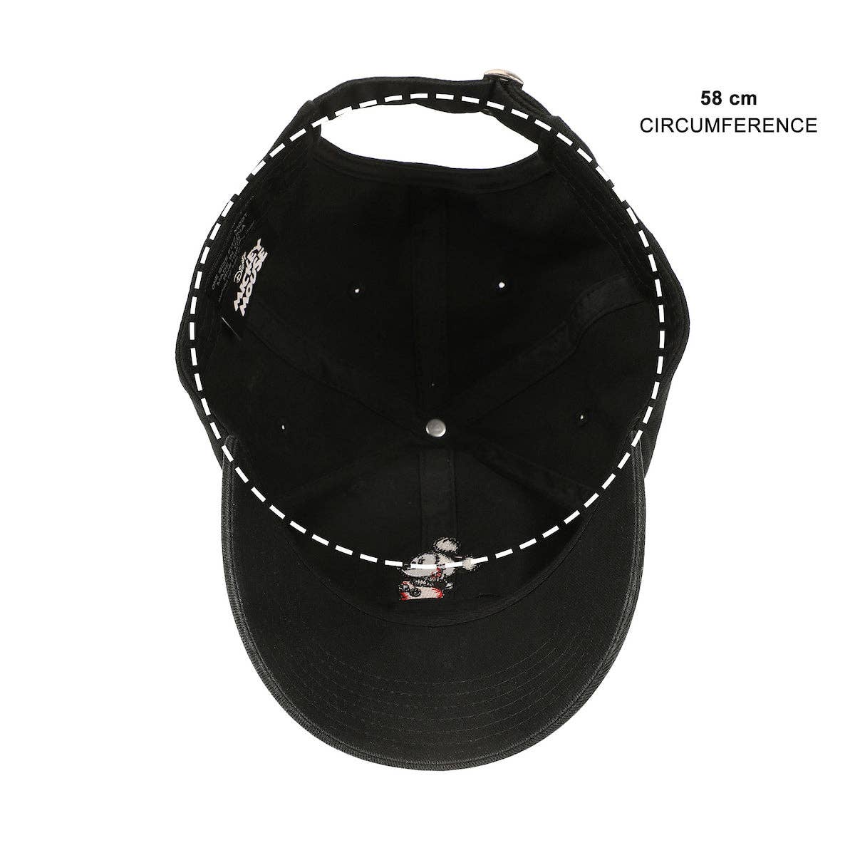 Disney Mickey Mouse Character Art Black Unstructured Baseball Cap