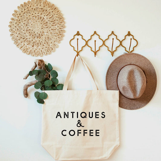 Antiques  & Coffee Tote Bag