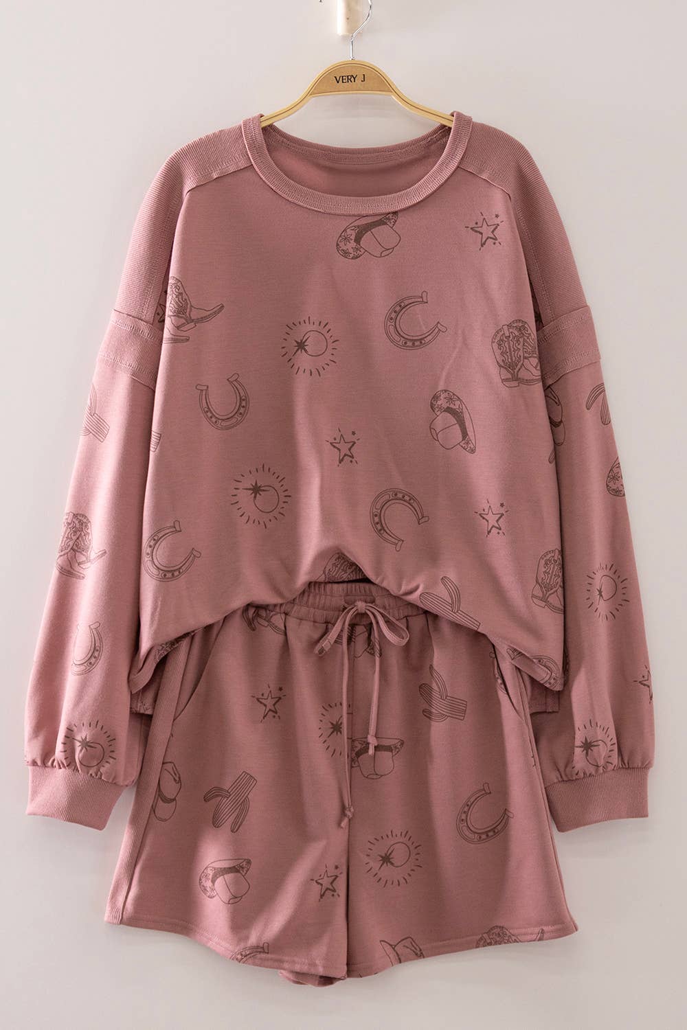 Western Babe Lounge Set: Mauve