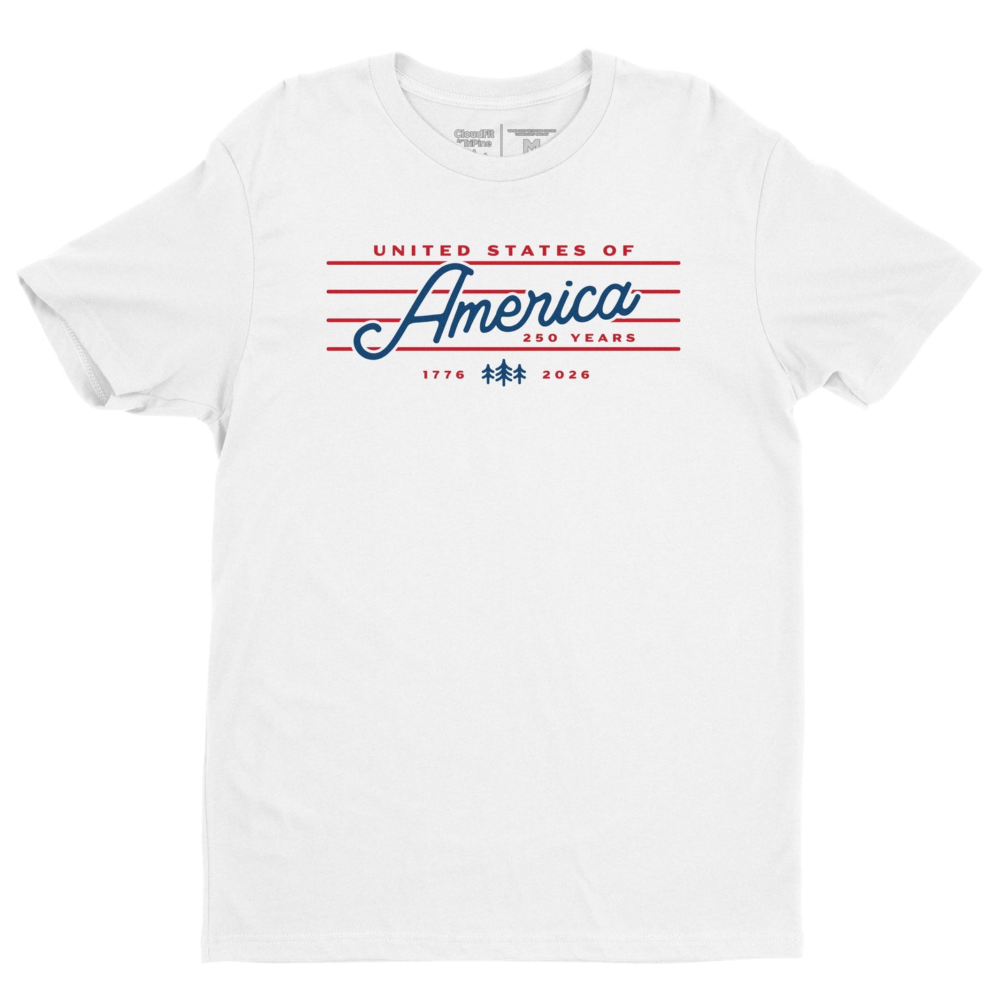 America 250 CloudFit Tee: White