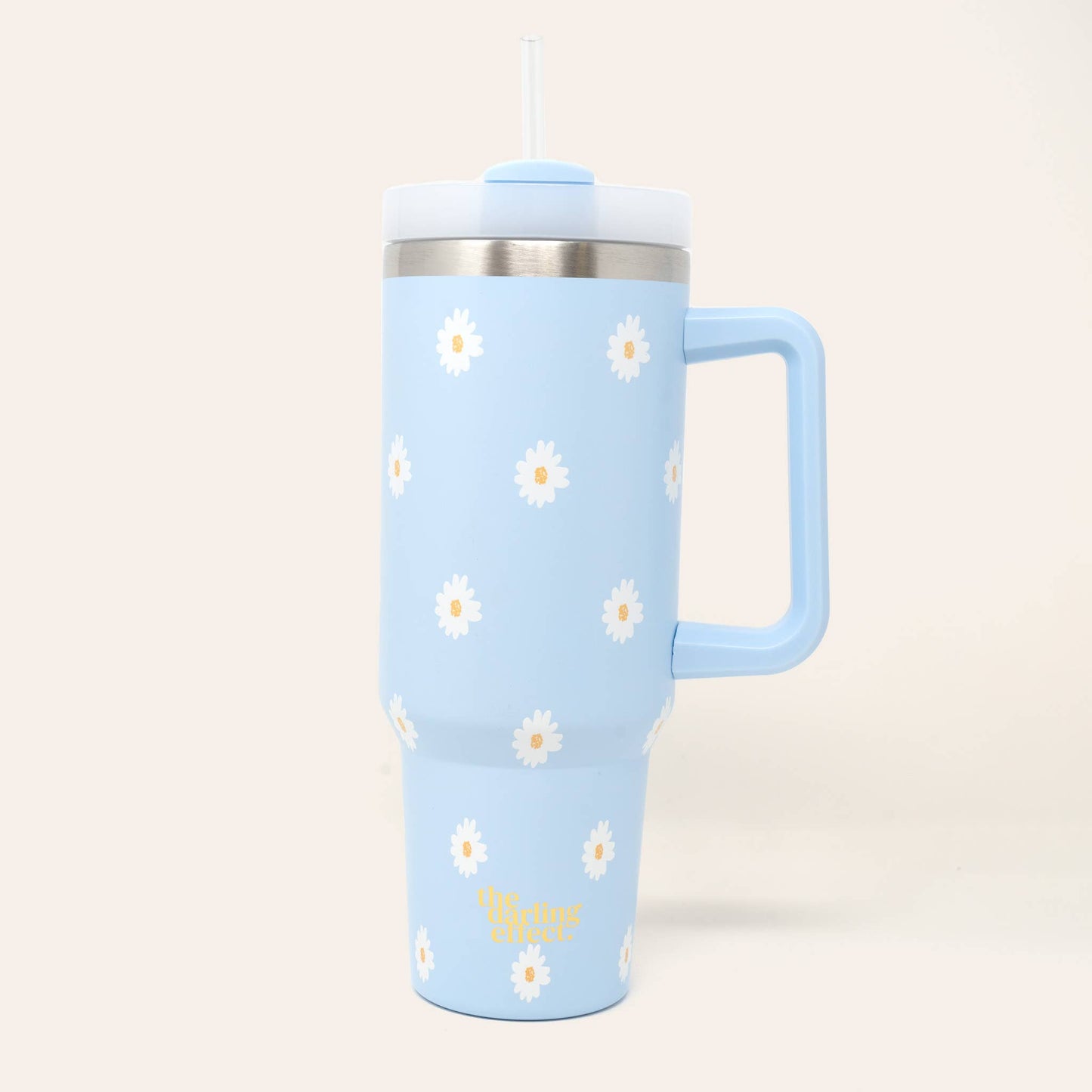 Take Me Everywhere Tumbler - Dancing Daisy Blue • 40oz