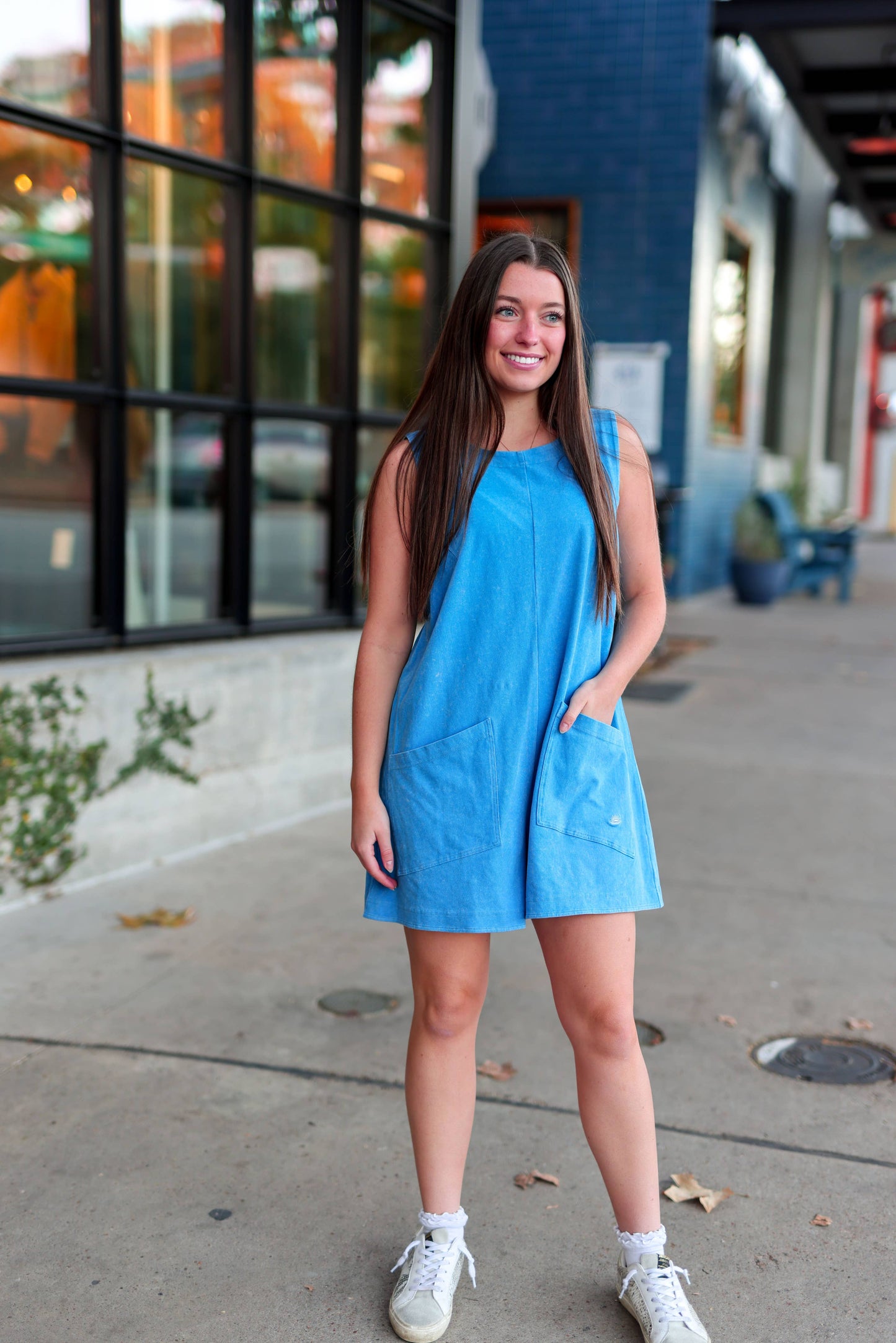 Effortless (Cobalt) Mineral Wash Romper