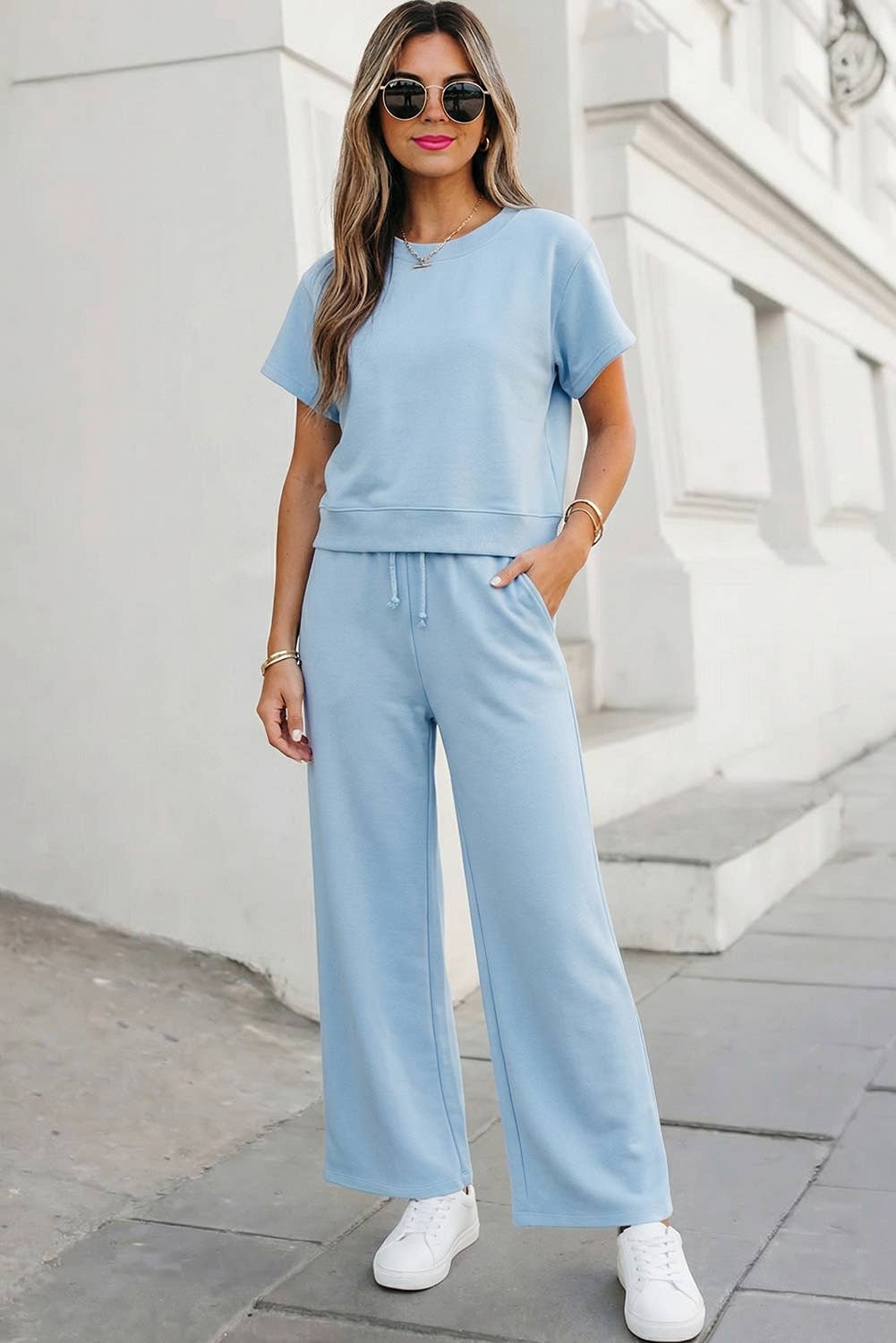 Around Town Comfort 2pc Set | Mist Blue