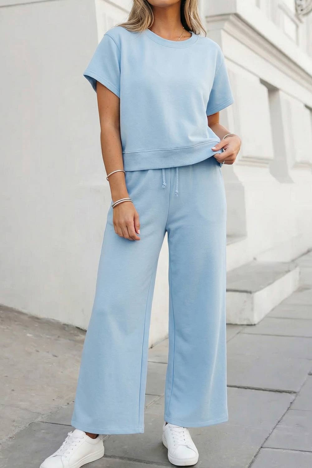 Around Town Comfort 2pc Set | Mist Blue