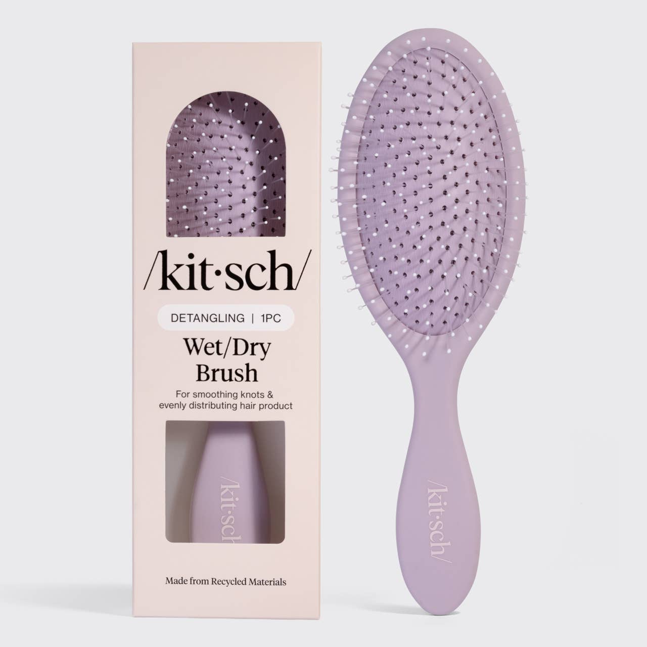 Recycled Plastic Wet/Dry Brush- Soft Violet