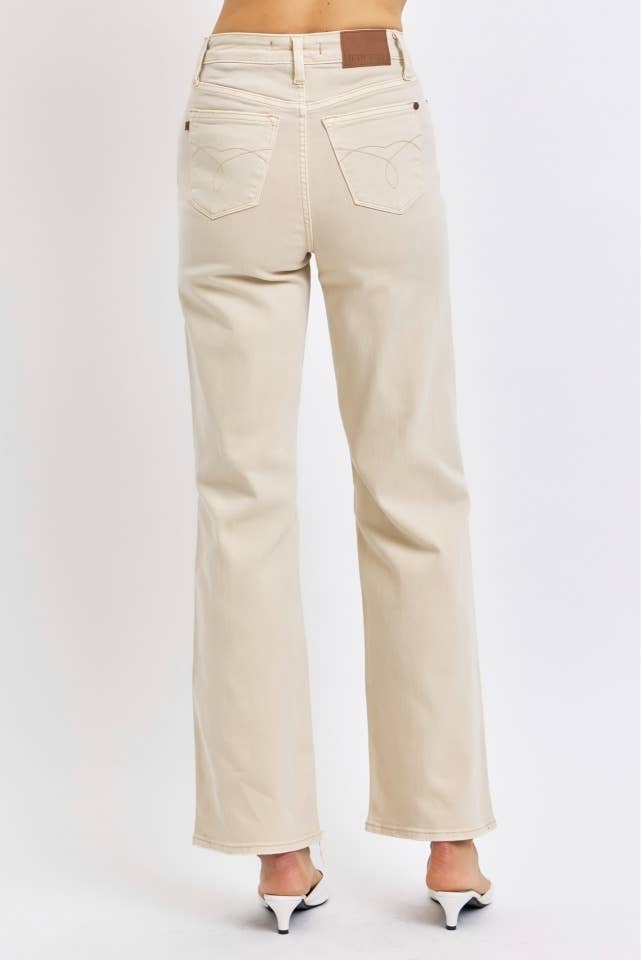 HW Garment Dyed Destroy 90's Straight: BONE