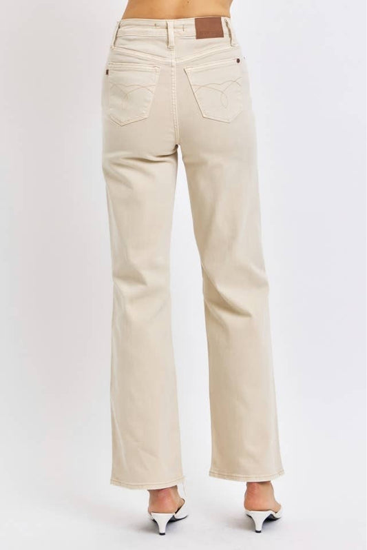 HW Garment Dyed Destroy 90's Straight: BONE