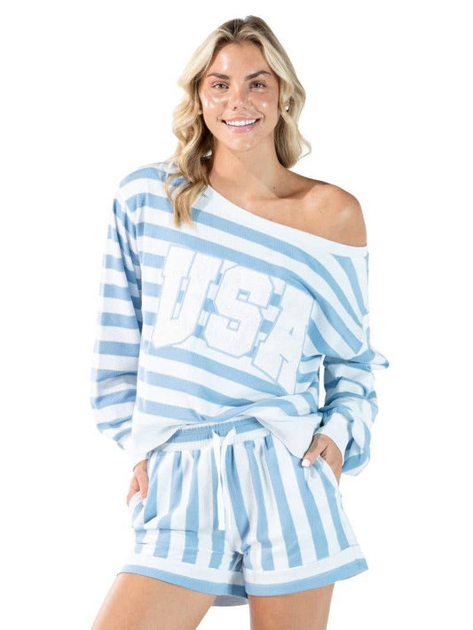 Simply Southern USA 2PC Set - Blue + White