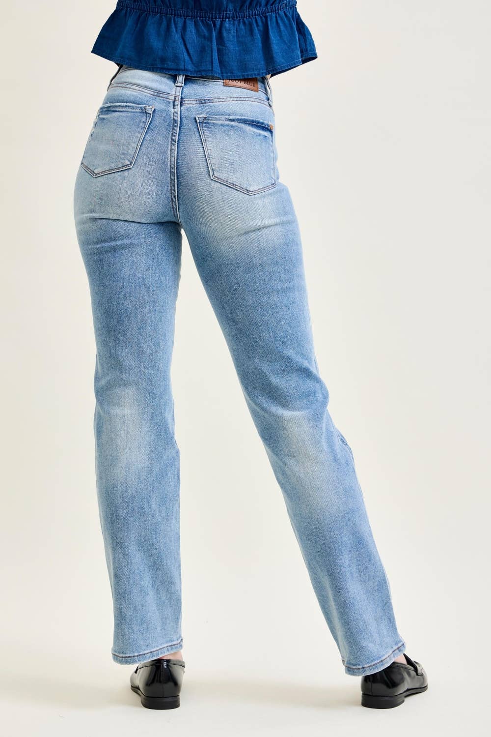 HW Tummy Control Contrast Wash Straight: MD